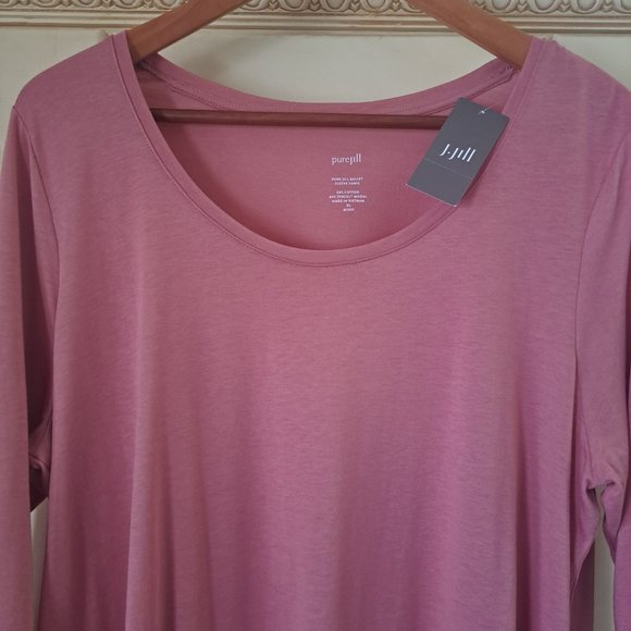Pure Jill J Jill ballet sleeve tunic terracotta Sx XL - Picture 3 of 10